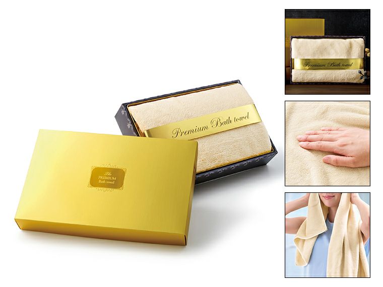プレミアムバスタオル（ライトベージュ）