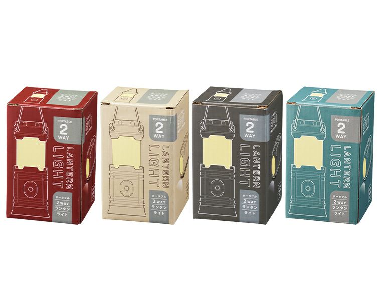 ポータブル2WAYランタンライト パッケージ姿