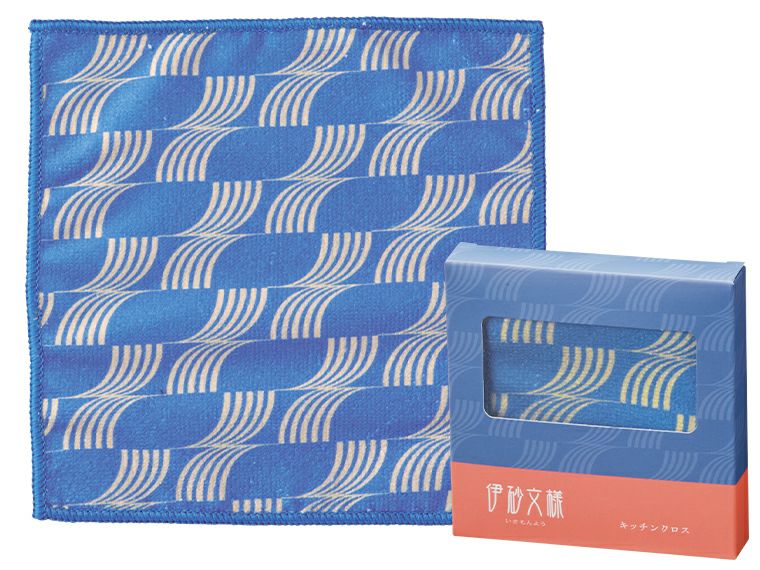 伊砂文様 キッチンクロス 凪