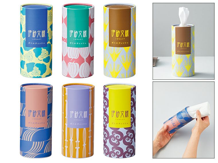 伊砂文様 ボトルティッシュ 