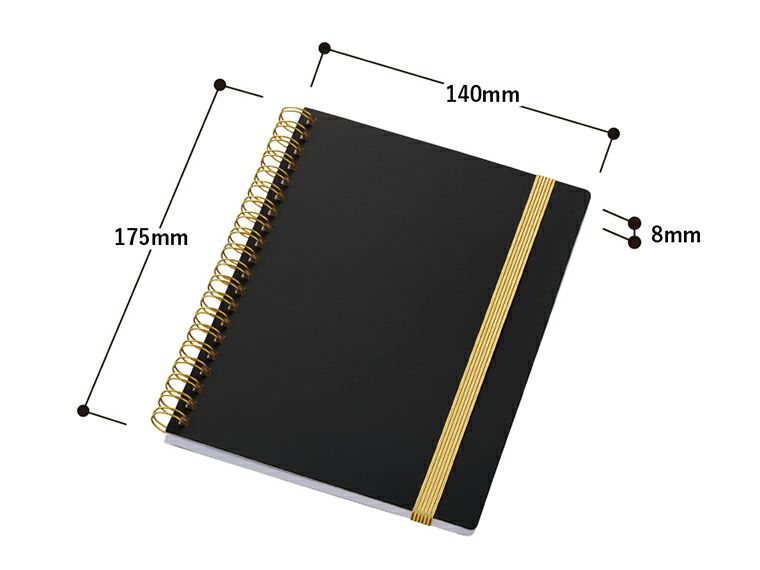 ゴールドリングハンディノートのサイズ