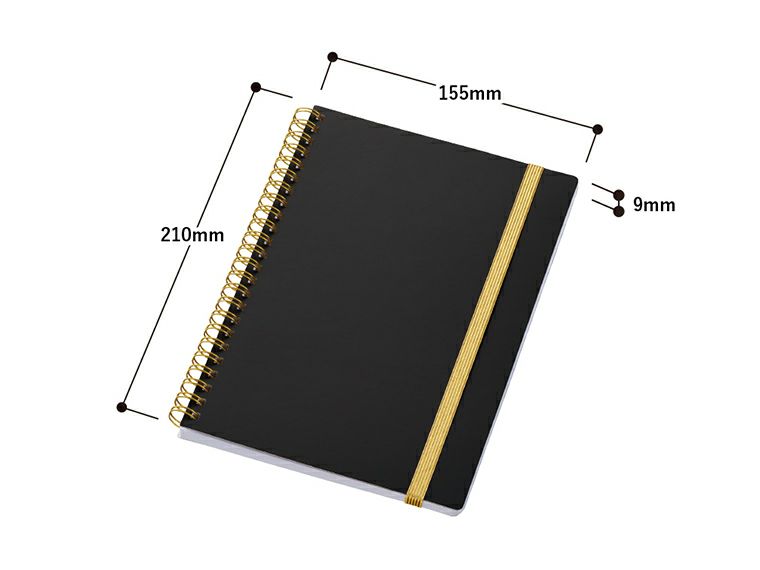 ゴールドリングA5ノートのサイズ