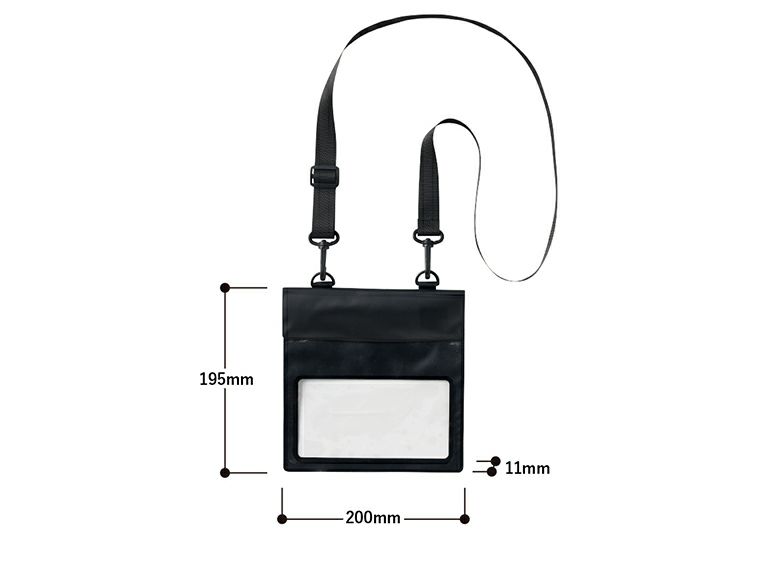 モバイルウォータープルーフサコッシュのサイズ