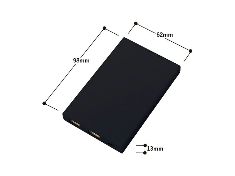 モバイルチャージャー5000 　Type-C対応　ver.2のサイズ