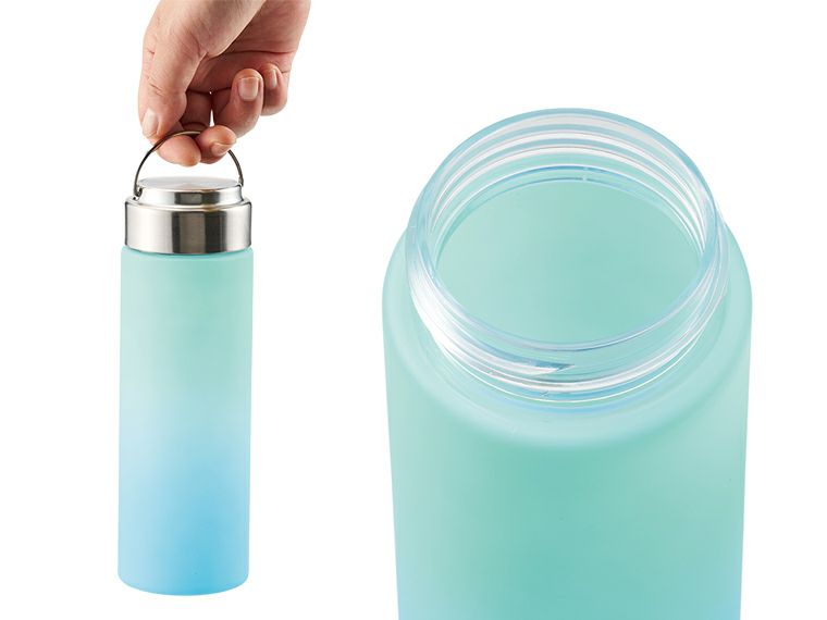 グラデーションハンドルクリアボトル500mlの使用イメージ