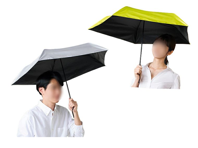  晴雨兼用　超軽量折りたたみ傘の使用イメージ