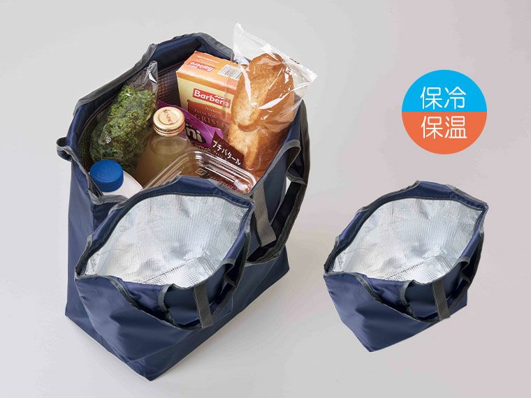 プレント　たためる保冷温バッグの使用イメージ