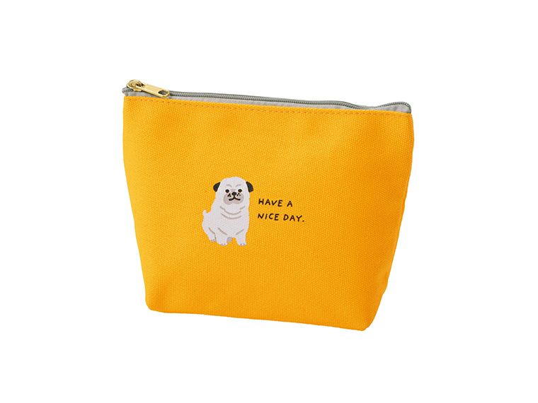 ドッグ・デイ　ポーチの本体カラーイエロー