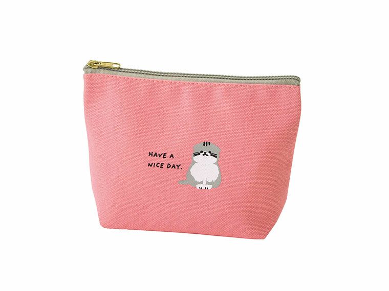 キャット・タイム　ポーチの本体カラーピンク