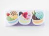 クリム　メラミンスポンジ3個セットは可愛いスイーツ型