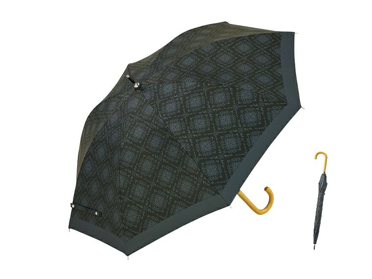 レフィナ　晴雨兼用長傘の本体カラーブラック系画像