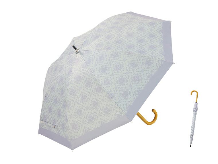 レフィナ　晴雨兼用長傘の本体カラーパープル系画像