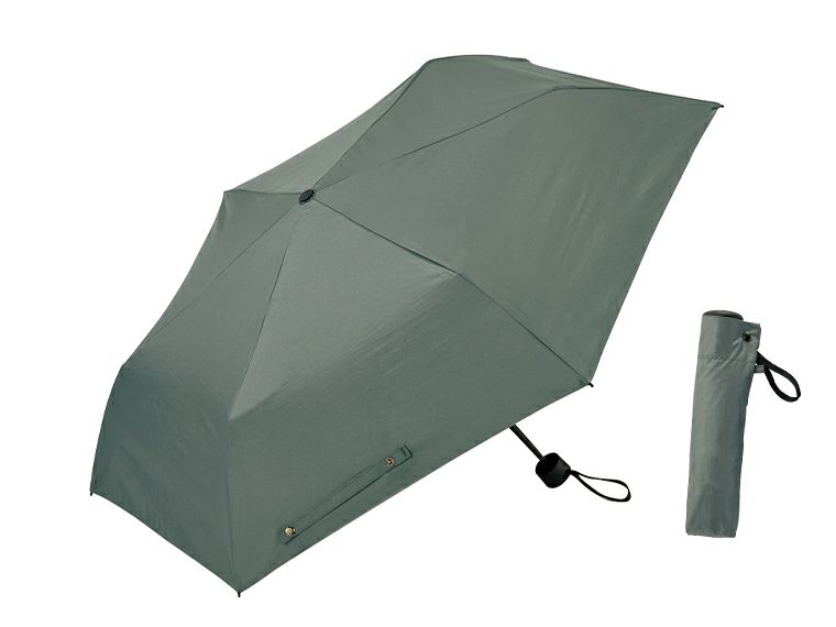 スティーラ　晴雨兼用折傘の本体カラーダークグレー画像