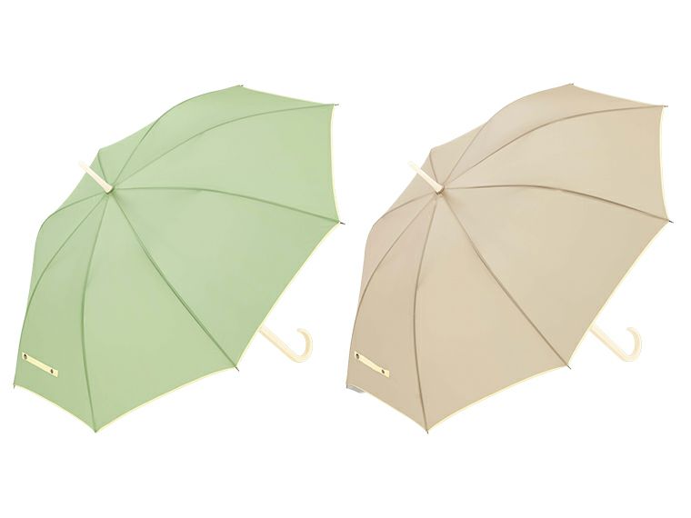 ウェール　ジャンプ傘の本体カラーグリーン系とベージュ系画像