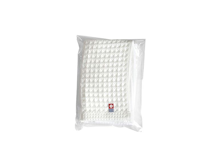 今治ワッフルソフト　フェイスタオルの本体カラーホワイト系画像