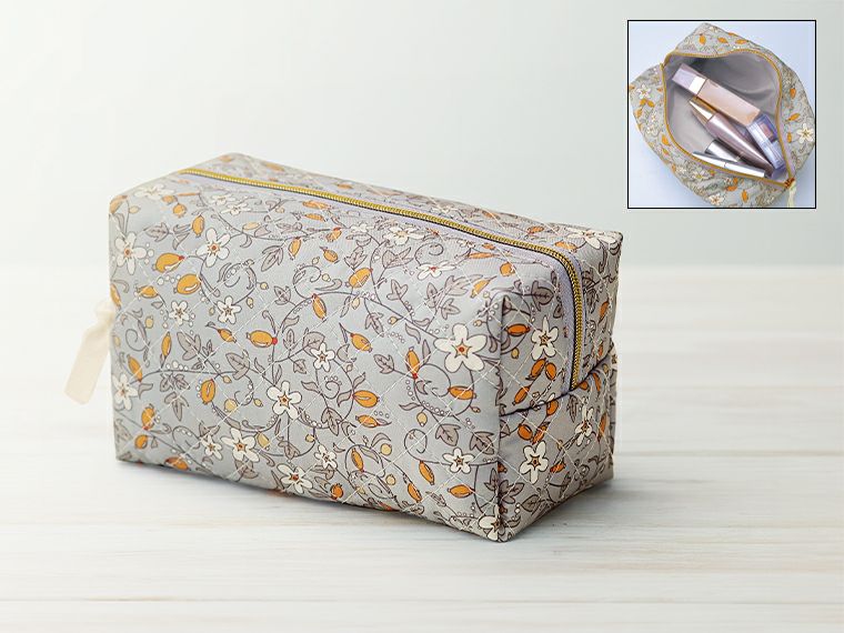 フィオリート・キルティングボックスポーチ