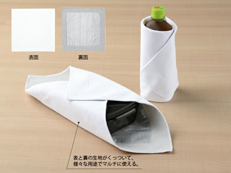 マルチ保冷温マジッククロスの使用イメージ