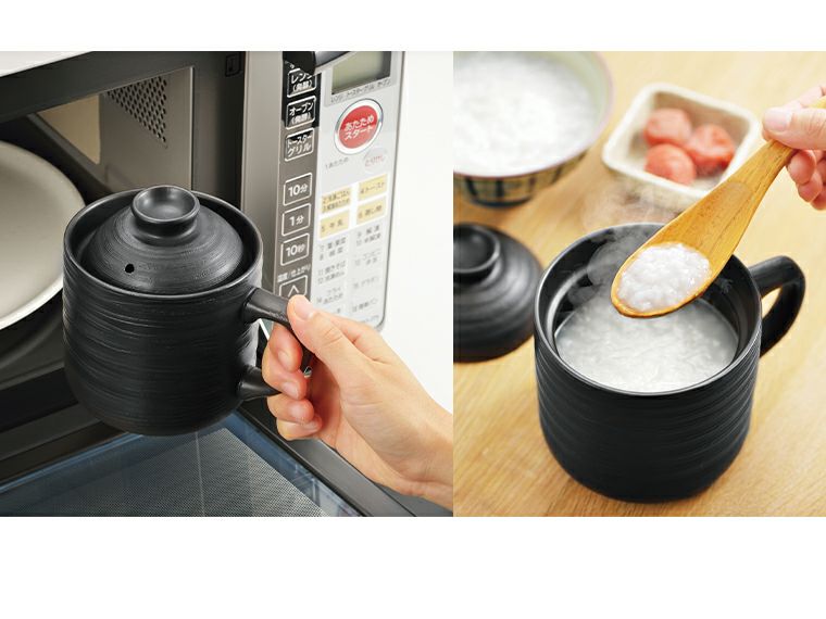 電子レンジでご飯が炊ける！楽炊御膳（レシピ付き）の使用イメージ