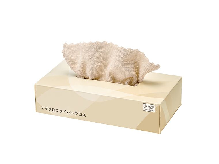 ボックス入り マイクロファイバークロス12枚はボックス入りです