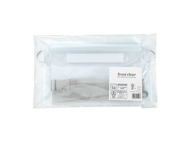 フロストクリア・２WAY防滴ショルダーバッグのパッケージ入り画像