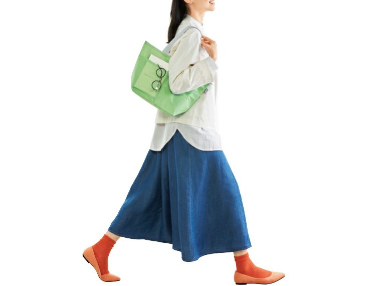 リル　再生PETポケット付保冷温バッグの使用イメージ