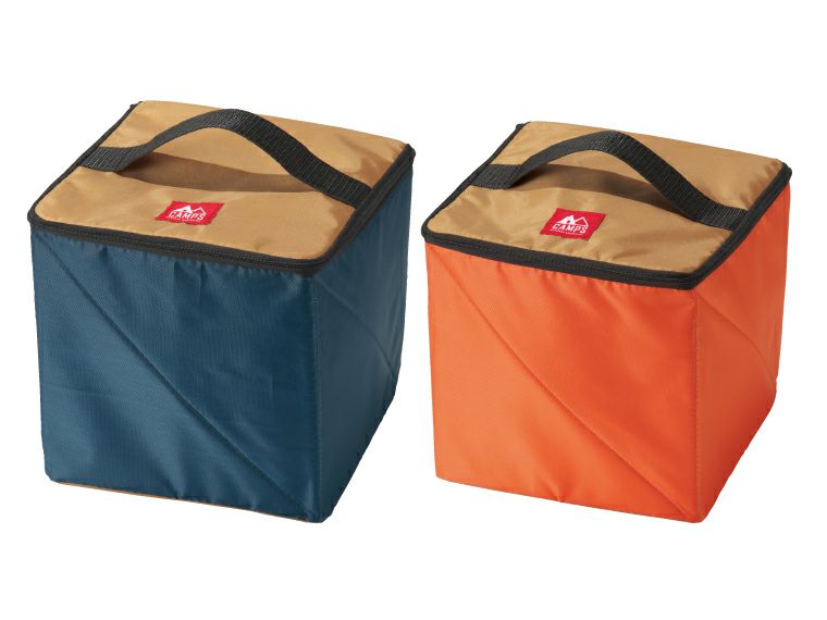 キャンプス　スクリュー収納保冷温バッグはネイビーとオレンジの2色をアソートでお届け！