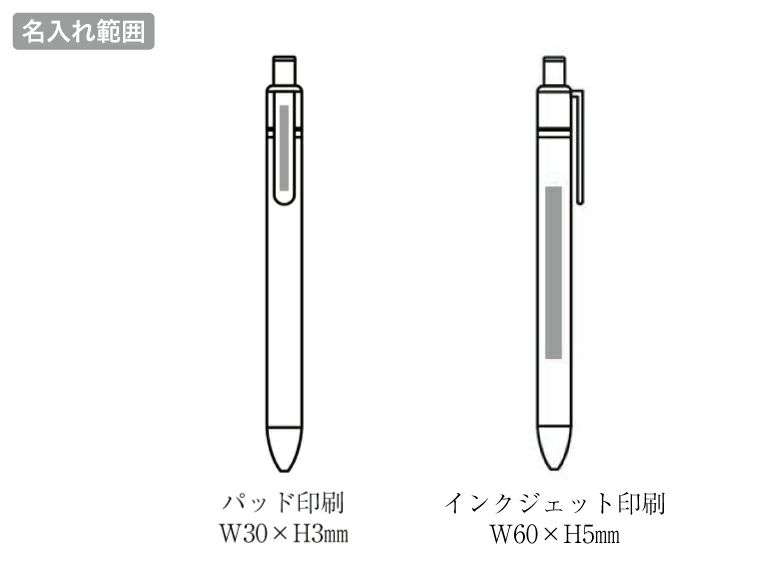 迷路で遊べるボールペンの名入れ範囲