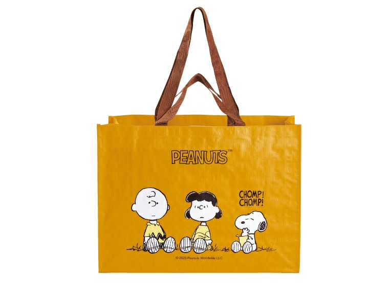 キャラクター　ビッグスクエアバッグの本体カラーイエローの画像