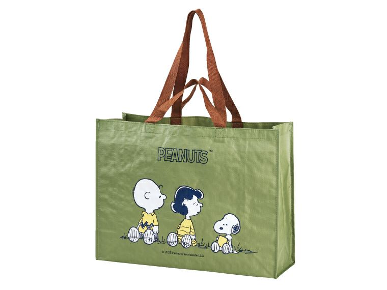 キャラクター　ビッグスクエアバッグの本体カラーグリーンの画像