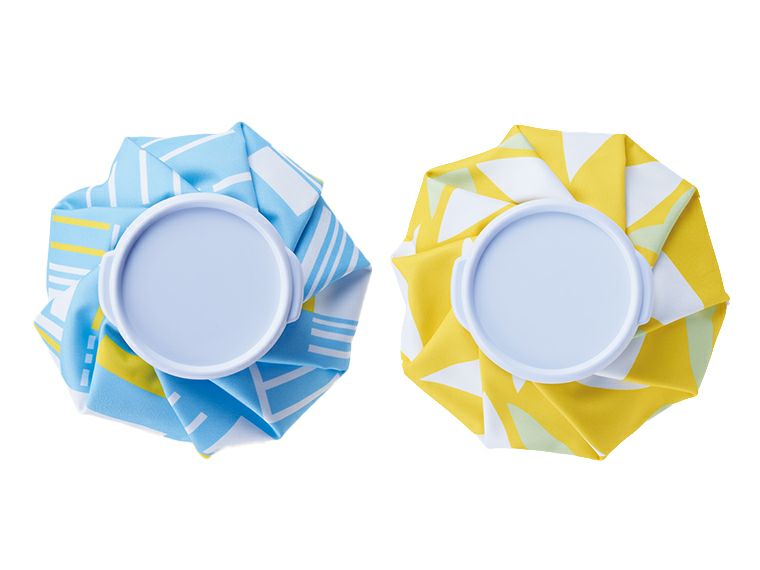 伊砂文様　氷のうはブルーとイエロー2色をアソートでお届け！