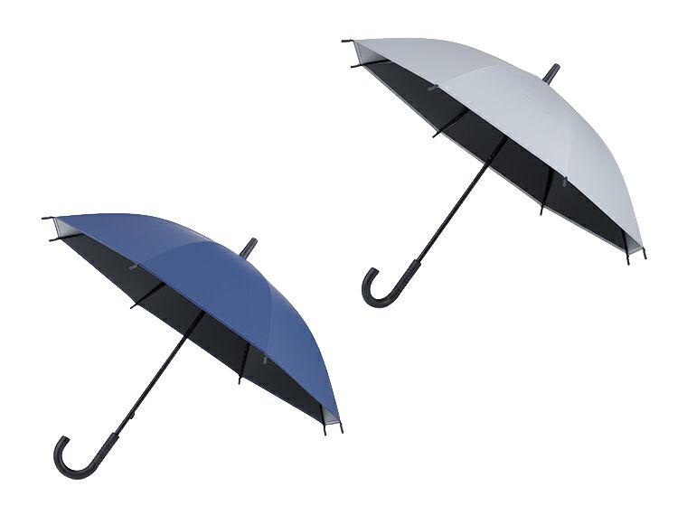 遮光ビニール晴雨兼用長傘はUVカット99%以上、遮光率99.9%以上です。