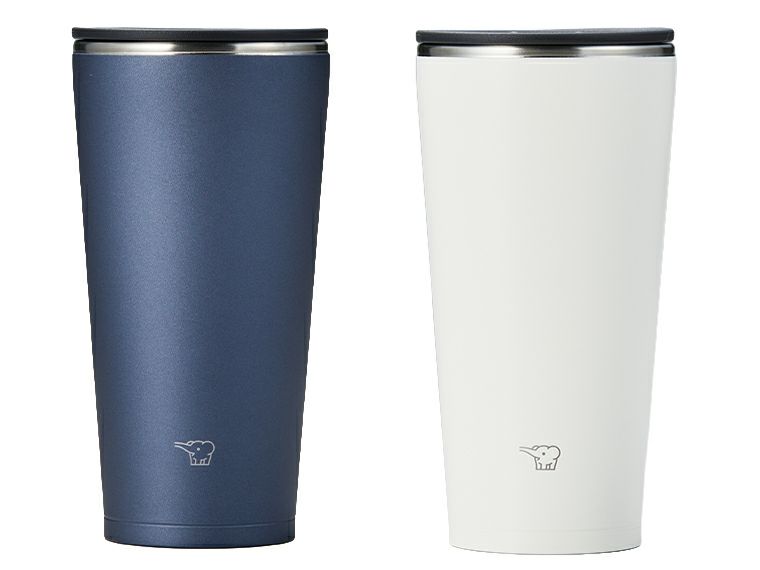 象印ステンレスタンブラー450mlはブラウンとホワイトの2色展開