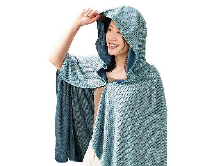 PN-03　ビッグクーリングポンチョは大人も余裕のサイズ感